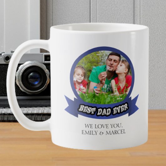 Mug Meilleur papa jamais photo Fête des pères moderne
