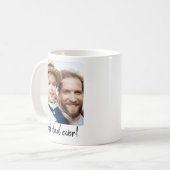 Mug Meilleur papa jamais photo moderne (Devant gauche)