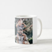 Mug Meilleur papa jamais photo moderne (Devant droit)