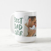Mug Meilleur papa jamais photo moderne Fête des pères (Devant gauche)