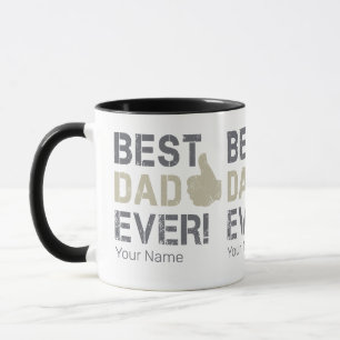 Mug Meilleur papa jamais pour la Fête des pères Vintag