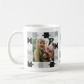 Mug Meilleur Papa Jamais Puzzle Photos Cadre (Gauche)