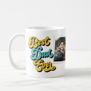 Mug Meilleur papa jamais rétro 2 Photo FÊTE DES PÈ