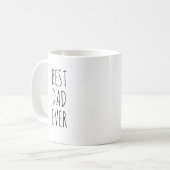 Mug Meilleur papa jamais simple Fabriqué moderne (Devant gauche)