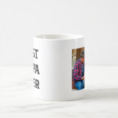 Mug Meilleur Papa jamais | Texte moderne en gras et ph (Centre)