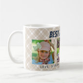 Mug Meilleur papa jamais | Trois photos prises (Gauche)