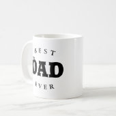 Mug Meilleur papa Joyeux Fête des pères (Devant gauche)