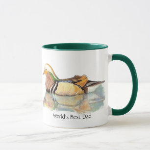 Mug Meilleur papa Mandarin Canard Jeu Oiseau