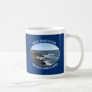 Mug Meilleur papa mignon Océan Atlantique Vave Marine