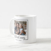 Mug Meilleur Papa Moderne Photo Script (Devant gauche)