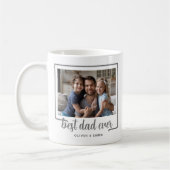 Mug Meilleur Papa Moderne Photo Script (Gauche)