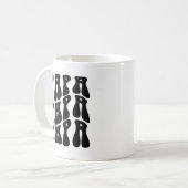 Mug Meilleur Papa - Papa Bold Fête des pères Noir Et B (Devant gauche)