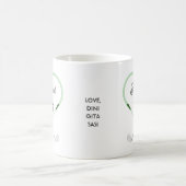 Mug Meilleur Papa par Amour en forme de Golf Thème (Centre)