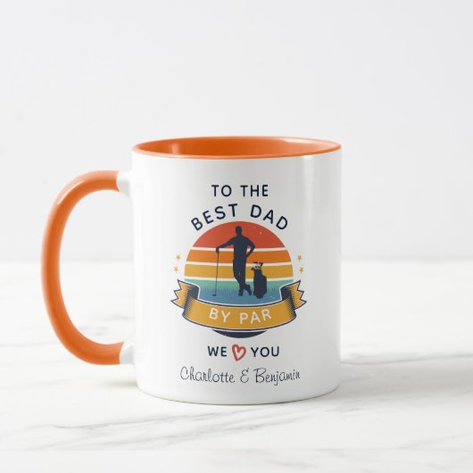 Mug Meilleur papa Par Par Fête des pères Personnalisée (Gauche)