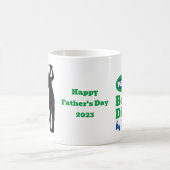 Mug Meilleur papa par Par ! Musique de café Monogram (Centre)