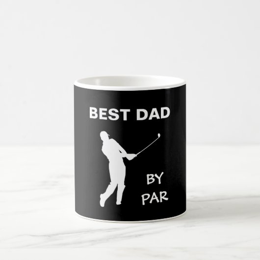 Mug Meilleur papa Par Par Par Golf Daddy Golfer Pun Fê (Centre)