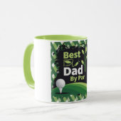 Mug Meilleur papa par Par Par Golf Design (Devant gauche)