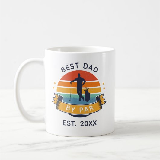 Mug Meilleur papa Par Par Par Golfing Fête des pères G (Gauche)