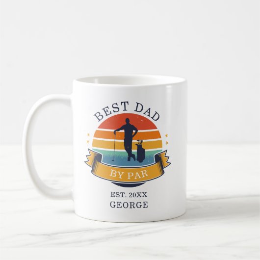 Mug Meilleur papa Par Par Par Golfing Fête des pères N (Gauche)