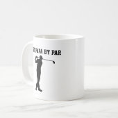 Mug Meilleur Papa Par Personalized Nom Tés de Golf (Devant gauche)