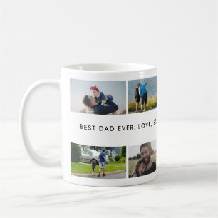 Mug Meilleur Papa Personnalisé Collage Photo