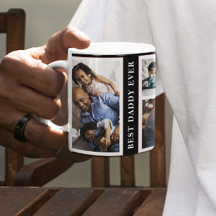 Mug Meilleur papa personnalisé jamais photo collage