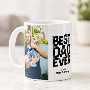 Mug Meilleur Papa Personnalisé Photo 2 Faces