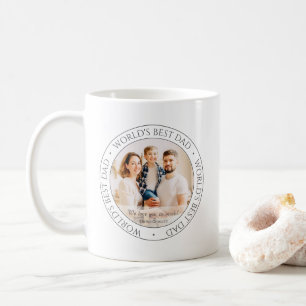 Mug Meilleur papa photo classique moderne