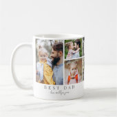 Mug Meilleur papa photo Collage père (Gauche)