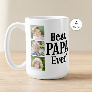 Mug Meilleur Papa Pour Toujours 4 Photo Personnalisé