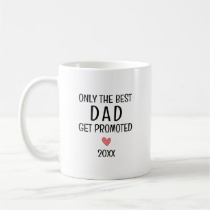 Mug Meilleur Papa Promu – Année Personnalisée