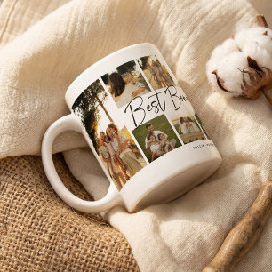 Mug Meilleur Papa Supplémentaire 10 Photos Collage Obj