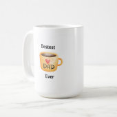 Mug meilleur papa tous sur un (Devant gauche)