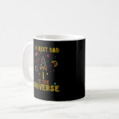 Mug Meilleur papa Univers Enfants Astronaut Père (Devant gauche)