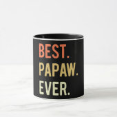 Mug Meilleur Papaw jamais (Centre)
