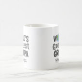 Mug Meilleur Papi du Monde Nom Personnalisé (Centre)