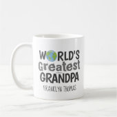 Mug Meilleur Papi du Monde Nom Personnalisé (Gauche)