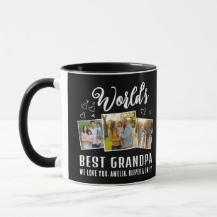 Mug Meilleur Papi du Monde Personnalisé 3 Photos Colla