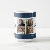 Mug Meilleur Papy Ever 4 Collage Photo (Centre)
