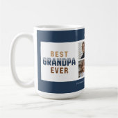 Mug Meilleur Papy Ever 4 Collage Photo (Gauche)