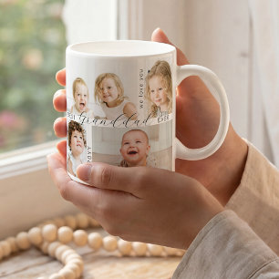 Mug Meilleur Papy Ever 4 Photo Petits-enfants
