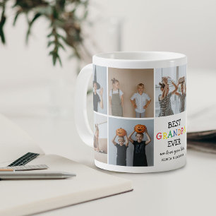 Mug Meilleur Papy Ever Cadeau de Collage de Photos