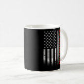 Mug Meilleur Parrain Jamais Drapeau Américain Camo Pèr (Devant droit)