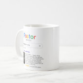 Mug Meilleur Pasteur de Tous les Temps Résultat de Rec (Devant gauche)
