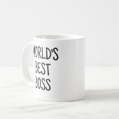 Mug Meilleur patron des mondes amusants (Devant gauche)