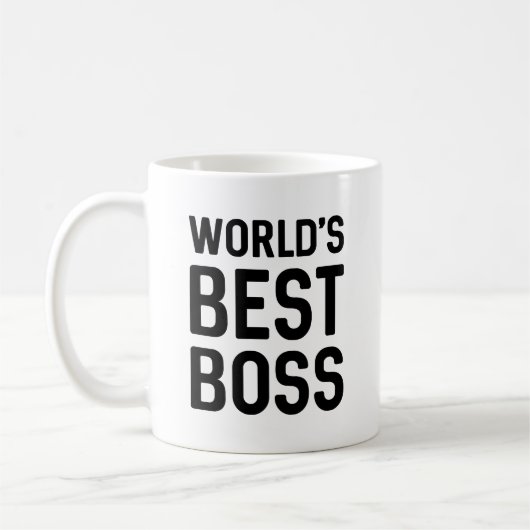 Mug Meilleur patron du monde (Gauche)