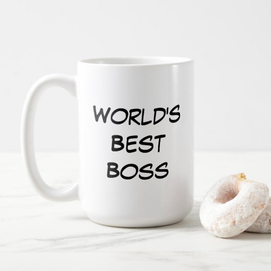 Mug Meilleur Patron du Monde (Avec donut)