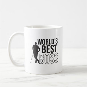 Mug Meilleur patron du monde avec un joueur de golf