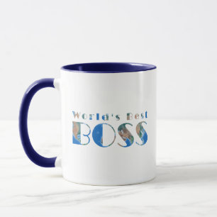 Mug Meilleur Patron du Monde, Carte Physique des Terre