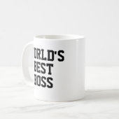 Mug Meilleur patron du monde drôle (Devant gauche)